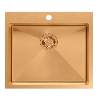 Plieninė kriauklė RUSSEL 110 Copper