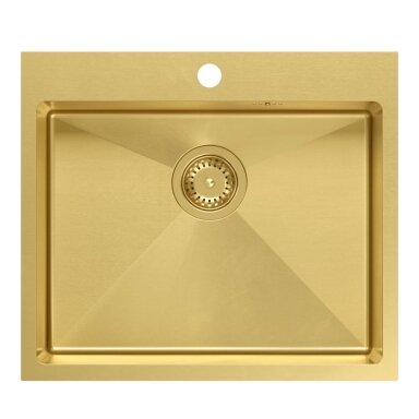 Plieninė kriauklė RUSSEL 110 Gold