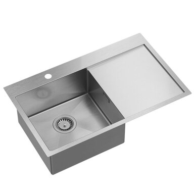 Plieninė kriauklė RUSSEL 111 BRUSH NICKEL