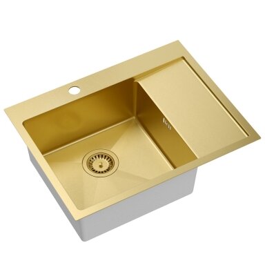 Plieninė kriauklė RUSSEL 116 Gold