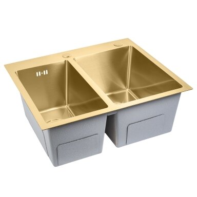Plieninė kriauklė Toby BRUSH GOLD