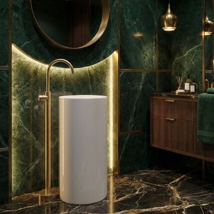 PLAUTUVĖS MAIŠYTUVAS Lungo Brush Gold 4