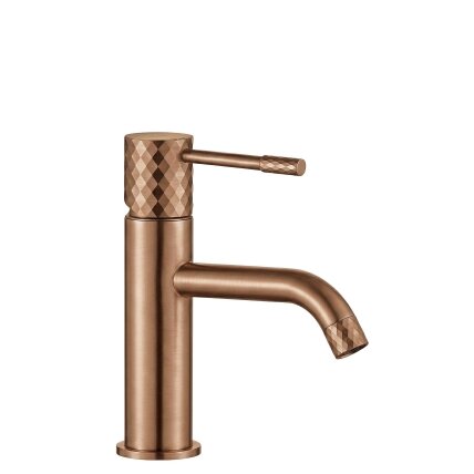PLAUTUVĖS MAIŠYTUVAS Lungo Diamond Brush Copper žemas