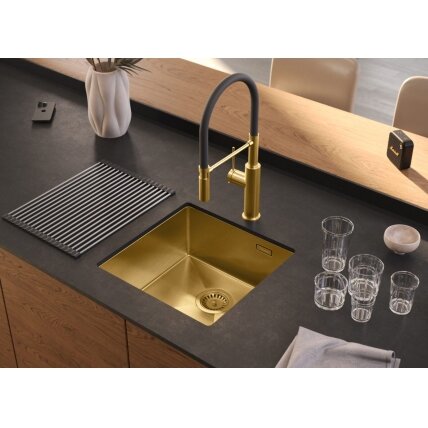 Plieninė kriauklė ANTHONY 50 GOLD 2 Plieninė kriauklė ANTHONY 50 GOLD 2