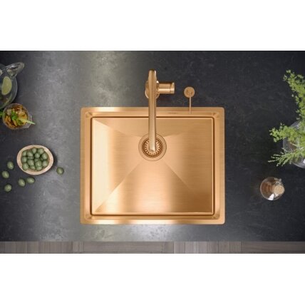 Plieninė kriauklė ANTHONY 60 COPPER 3