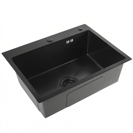 Plieninė kriauklė Liam Black 7 Plieninė kriauklė Liam Black 7
