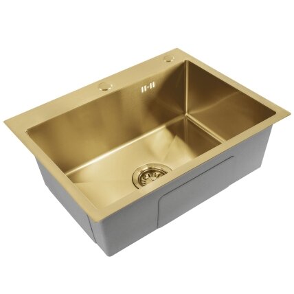 Plieninė kriauklė Liam BRUSH GOLD 5 Plieninė kriauklė Liam BRUSH GOLD 5