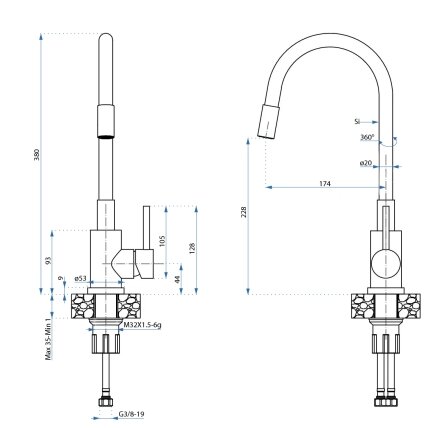 Plieninė kriauklė LUKE 110 WORKSTATION BRUSH NICKEL 9 Plieninė kriauklė LUKE 110 WORKSTATION BRUSH NICKEL 9