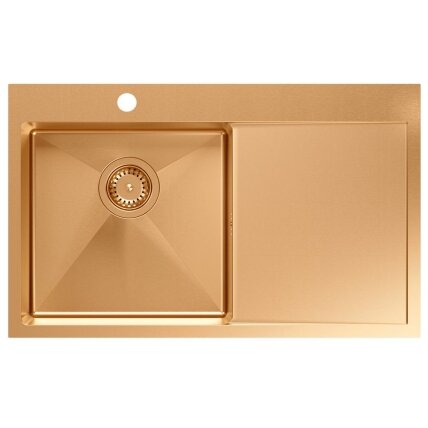 Plieninė kriauklė RUSSEL 111 Copper 1 Plieninė kriauklė RUSSEL 111 Copper 1