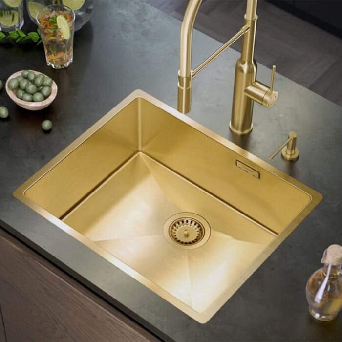 Plieninė kriauklė ANTHONY 60 GOLD 2 Plieninė kriauklė ANTHONY 60 GOLD 2