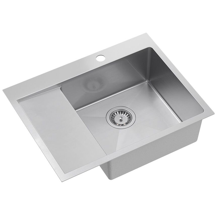 Plieninė kriauklė RUSSEL 116 BRUSH NICKEL 2