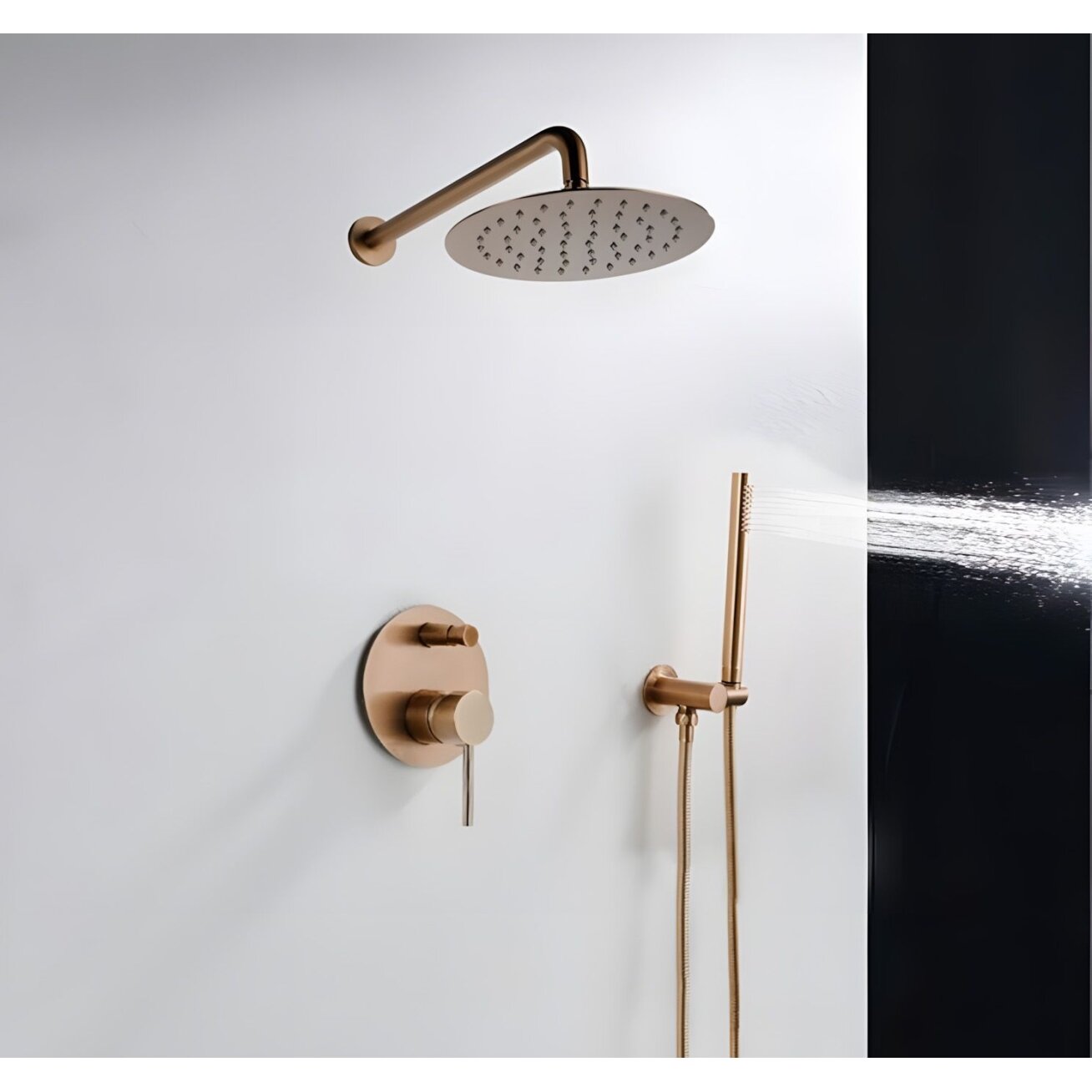 Potinkinė dušo sistema Lungo Copper + DĖŽUTĖ 9 Potinkinė dušo sistema Lungo Copper + DĖŽUTĖ 9