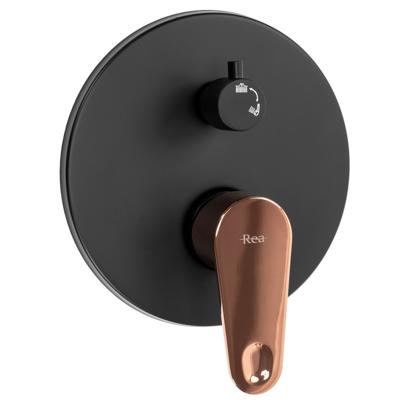 Potinkinis Termostatinis Dušo Komplektas MILD BLACK ROSE GOLD + BOX 6 Potinkinis Termostatinis Dušo Komplektas MILD BLACK ROSE GOLD + BOX 6