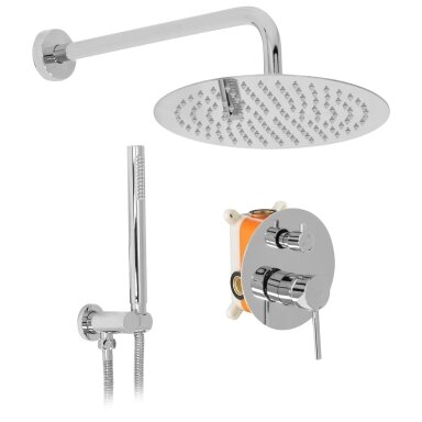 Potinkinė dušo sistema Lungo Chrome + dėžė Potinkinė dušo sistema Lungo Chrome + dėžė