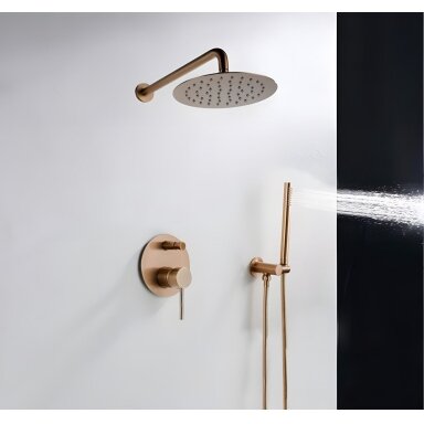 Potinkinė dušo sistema Lungo Copper + DĖŽUTĖ