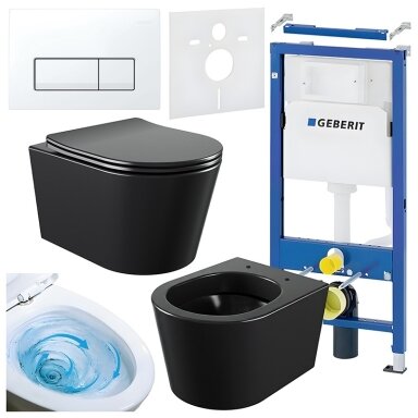 WC KOMPLEKTAS SU POTINKINIU RĖMU IR MYGTUKU WC455