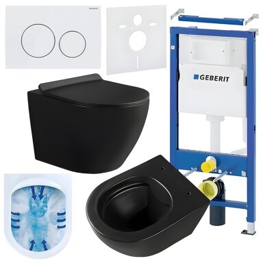 WC KOMPLEKTAS SU POTINKINIU RĖMU IR MYGTUKU WC489