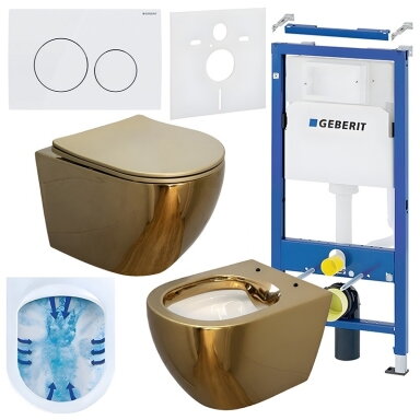 WC KOMPLEKTAS SU POTINKINIU RĖMU IR MYGTUKU WC419