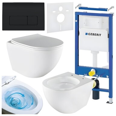 WC KOMPLEKTAS SU POTINKINIU RĖMU IR MYGTUKU WC438