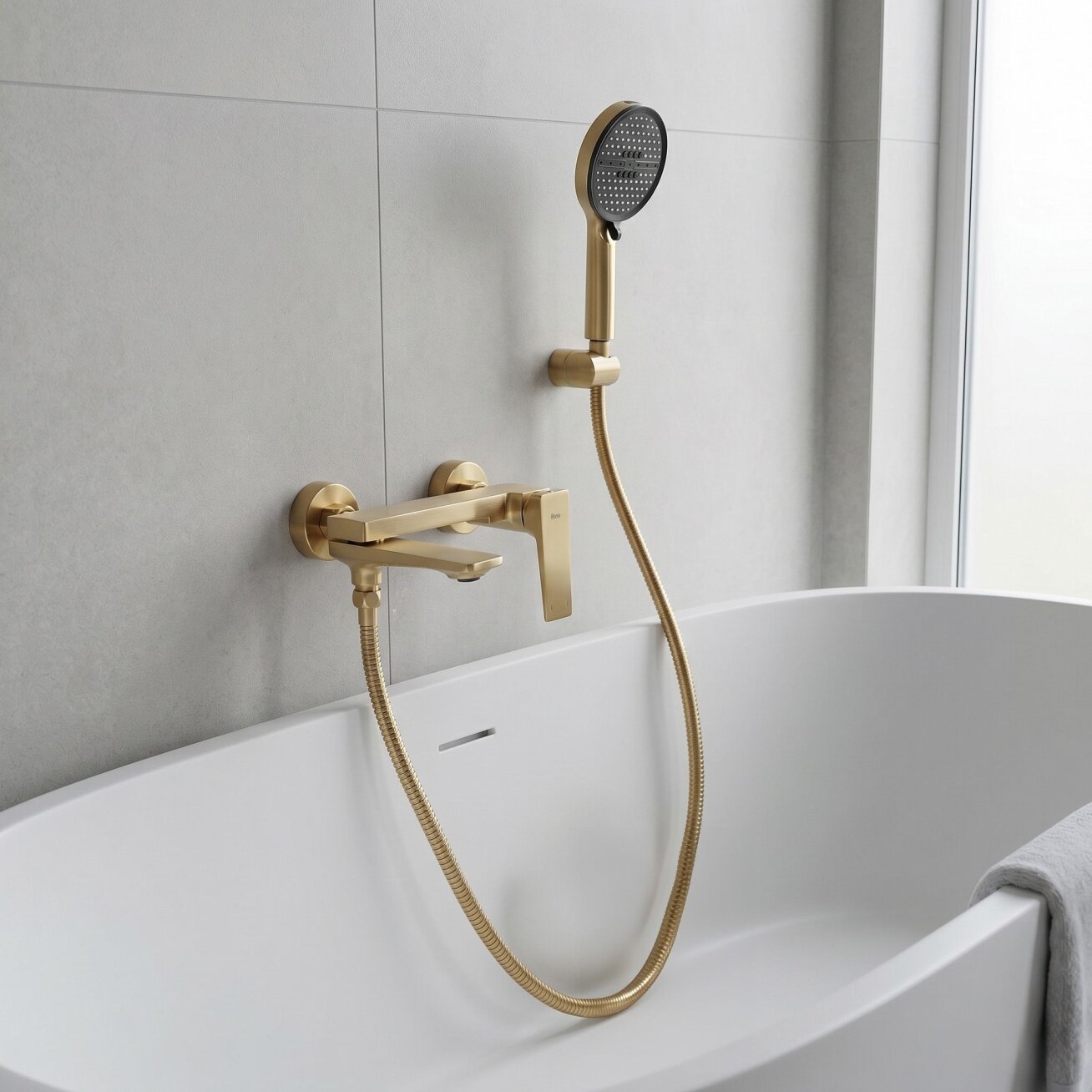 PREMIUM Prime Gold Brush vonios maišytuvas