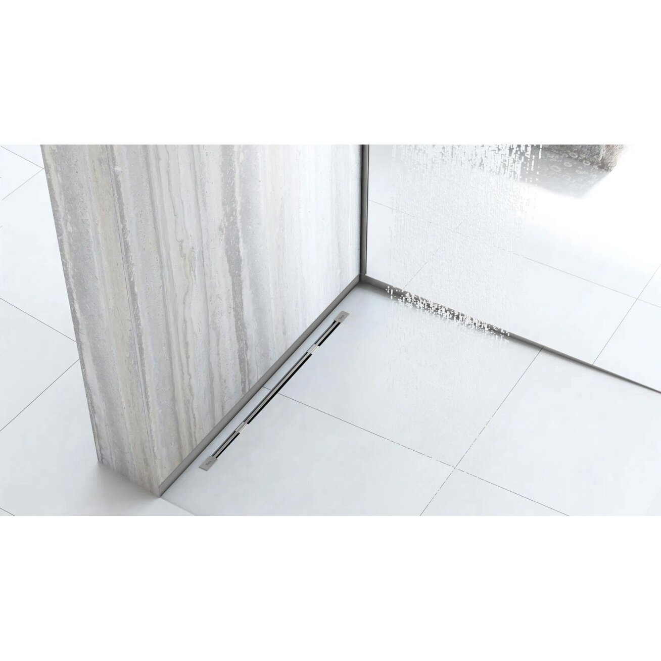 Priekinis dušo turėklas 120cm BRUSH NICKEL 6 Priekinis dušo turėklas 120cm BRUSH NICKEL 6