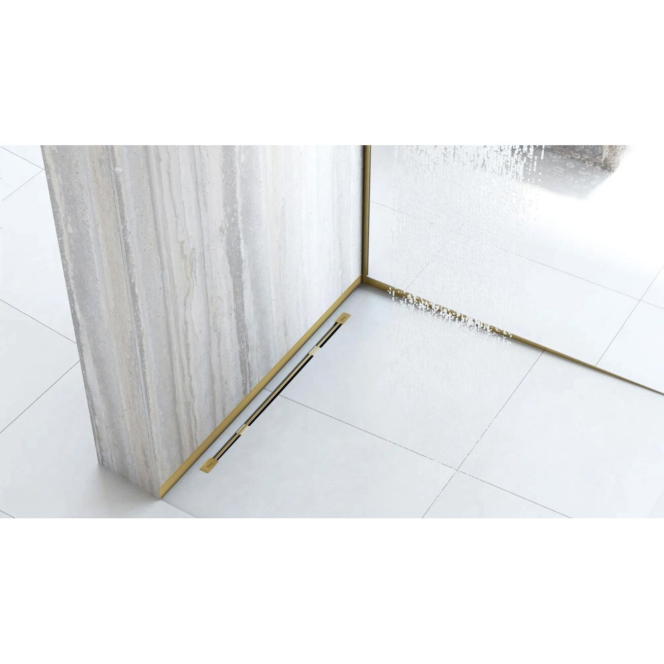 Priekinis dušo turėklas 130cm Gold 3 Priekinis dušo turėklas 130cm Gold 3