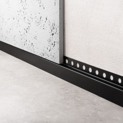 Priekinis dušo turėklas 130cm Black Priekinis dušo turėklas 130cm Black