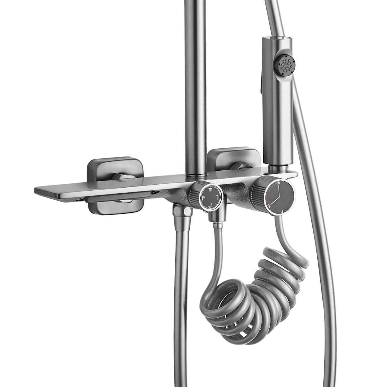 Dušo komplektas HELIX Nickel Brush INOX 1