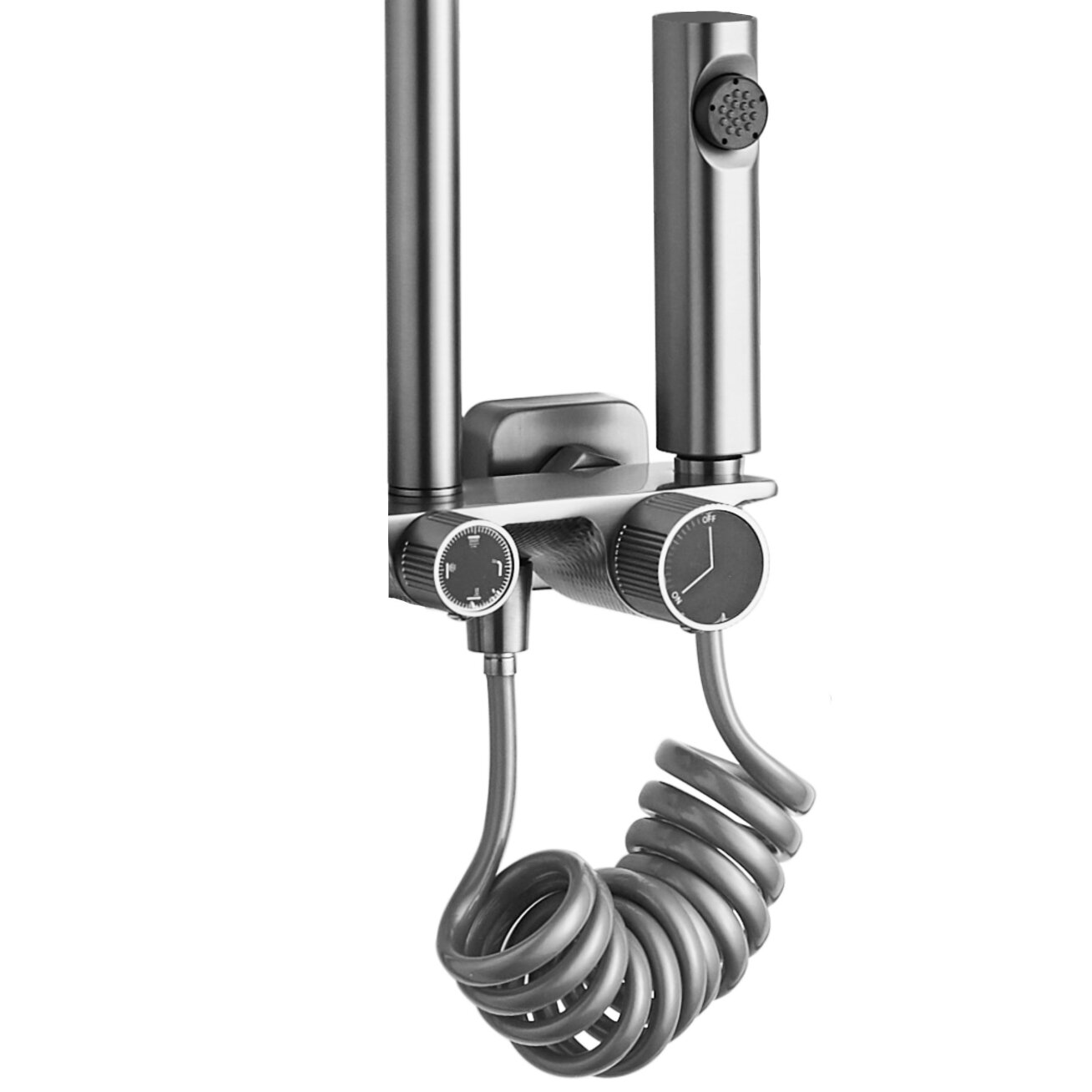 Dušo komplektas HELIX Nickel Brush INOX 5