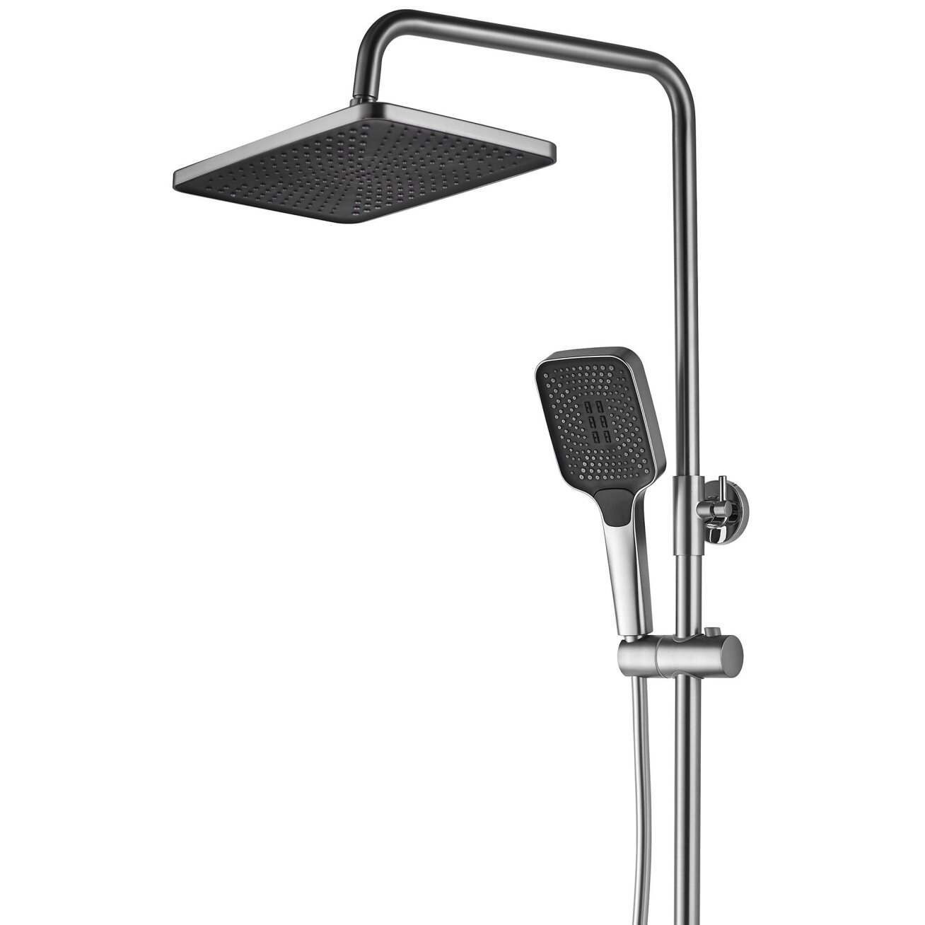 Dušo komplektas su termostatu ROB Nickiel Brush INOX 6 Dušo komplektas su termostatu ROB Nickiel Brush INOX 6