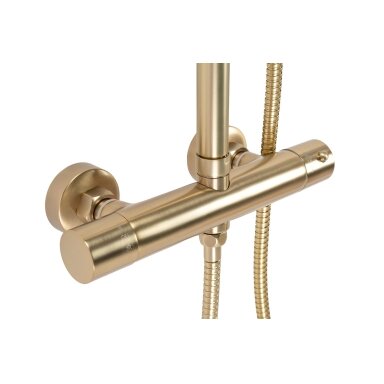 Dušo komplektas su termostatu PAROT BRUSHED GOLD