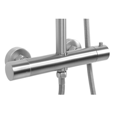 Dušo komplektas su termostatu VINCENT NICKEL BRUSH INOX