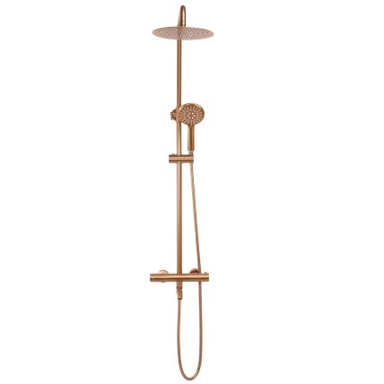 Dušo komplektas su termostatu Lungo Copper Brush 2 Dušo komplektas su termostatu Lungo Copper Brush 2