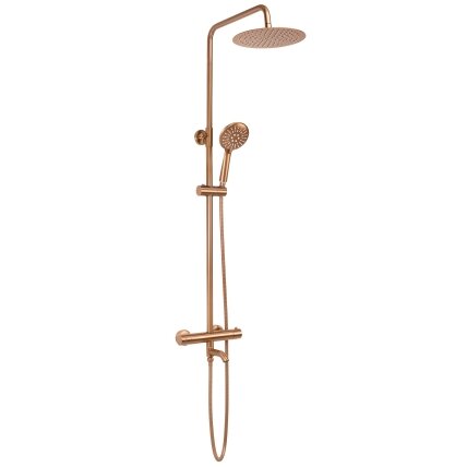 Dušo komplektas su termostatu Lungo Copper Brush 3 Dušo komplektas su termostatu Lungo Copper Brush 3