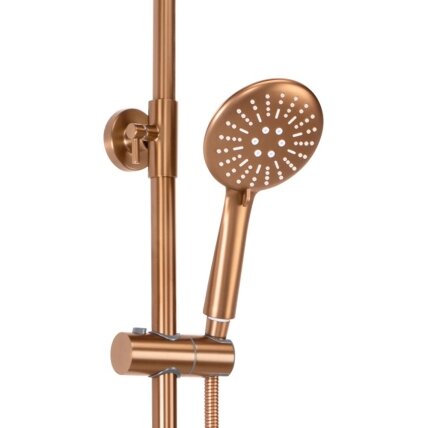 Dušo komplektas su termostatu Lungo Copper Brush 4 Dušo komplektas su termostatu Lungo Copper Brush 4