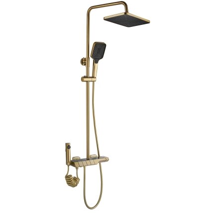 Dušo komplektas su termostatu ROB Gold Brush 6 Dušo komplektas su termostatu ROB Gold Brush 6