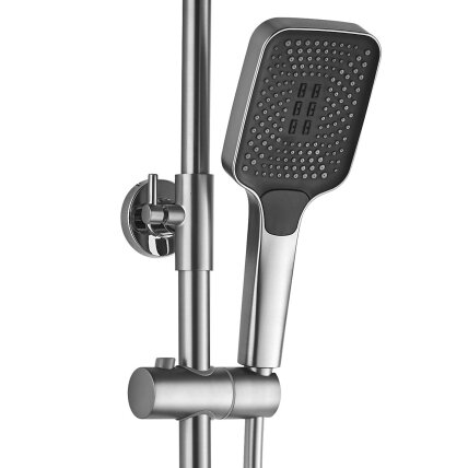Dušo komplektas su termostatu ROB Nickiel Brush INOX 3 Dušo komplektas su termostatu ROB Nickiel Brush INOX 3