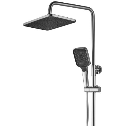Dušo komplektas su termostatu ROB Nickiel Brush INOX 6 Dušo komplektas su termostatu ROB Nickiel Brush INOX 6