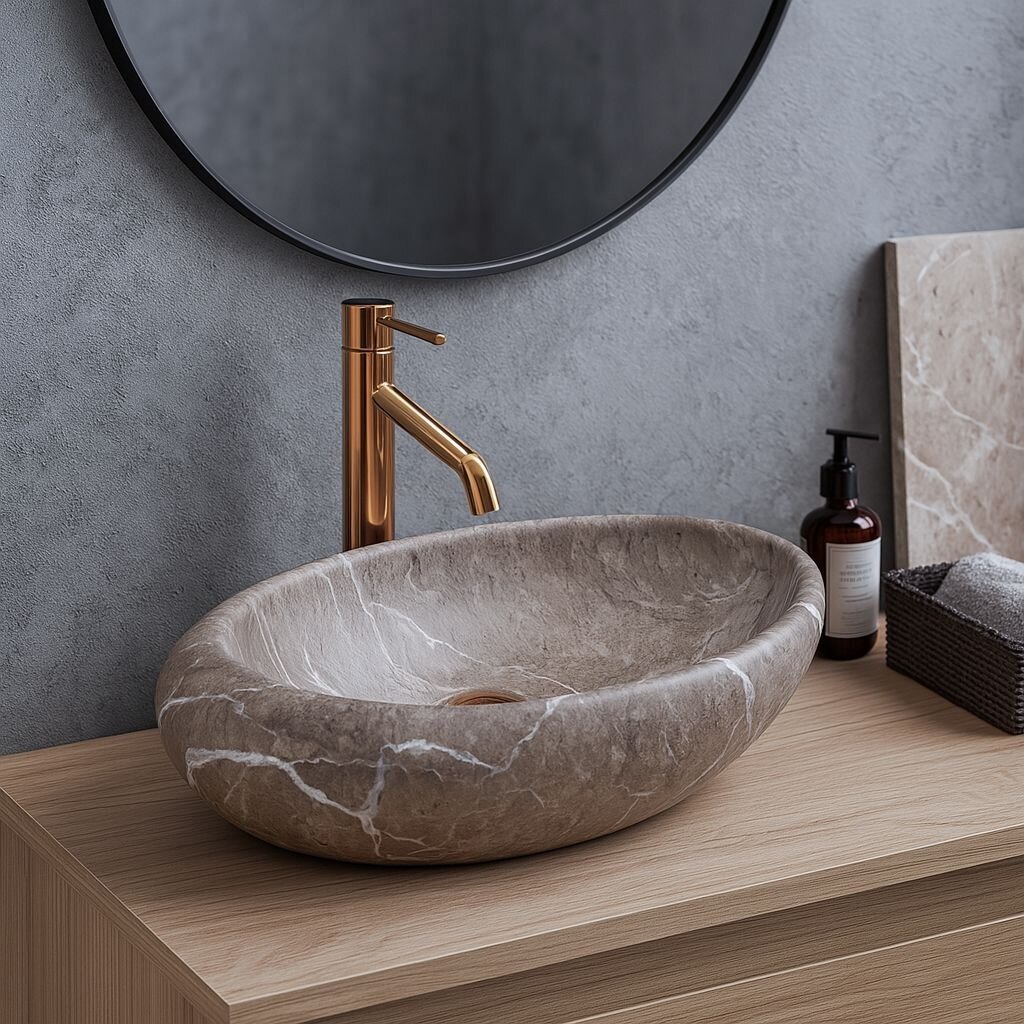 " Roxy B Stone NATURE" stalviršio praustuvas 5 " Roxy B Stone NATURE" stalviršio praustuvas 5