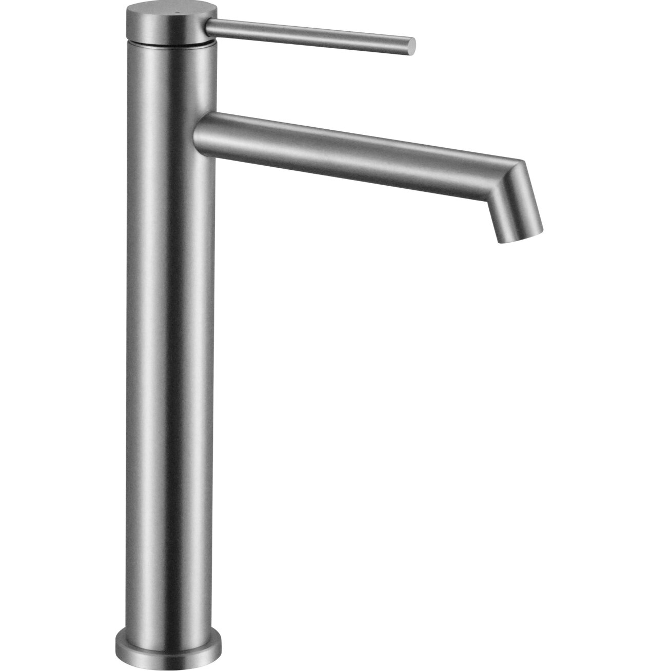 Foss praustuvo maišytuvas šlifuoto nikelio Inox aukšto