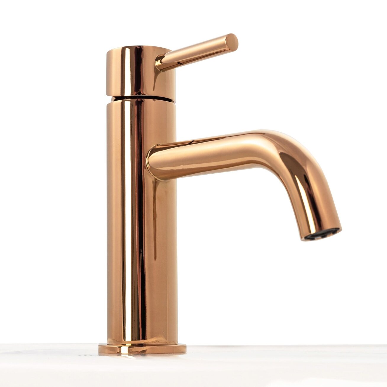 " Lungo Copper" praustuvo maišytuvas žemas 8 " Lungo Copper" praustuvo maišytuvas žemas 8