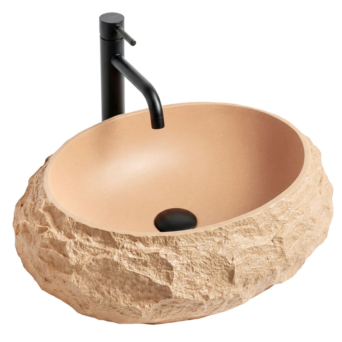Mika Light Terracotta stalviršio praustuvas 1