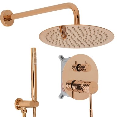 Lungo Diamond Copper juodas paslėptas dušo rinkinys + DĖŽUTĖ Lungo Diamond Copper juodas paslėptas dušo rinkinys + DĖŽUTĖ