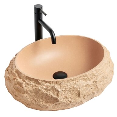 Mika Light Terracotta stalviršio praustuvas