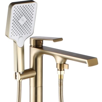 HASS BRUSHED GOLD vonios čiaupas 3 HASS BRUSHED GOLD vonios čiaupas 3