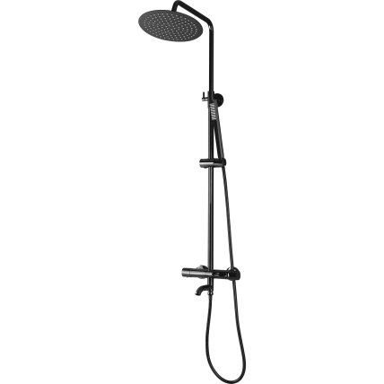 Lungo Black Metallic dušo komplektas su termostatu 5