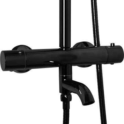 Lungo Black Metallic dušo komplektas su termostatu 7