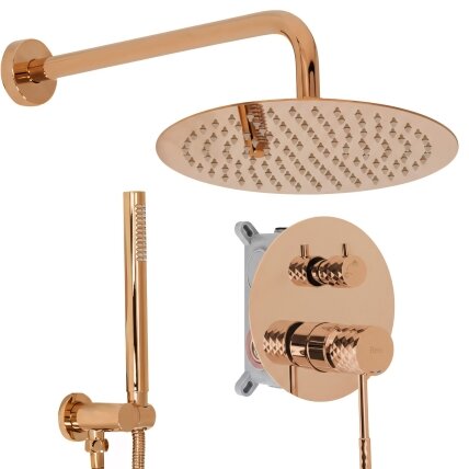 Lungo Diamond Copper juodas paslėptas dušo rinkinys + DĖŽUTĖ Lungo Diamond Copper juodas paslėptas dušo rinkinys + DĖŽUTĖ