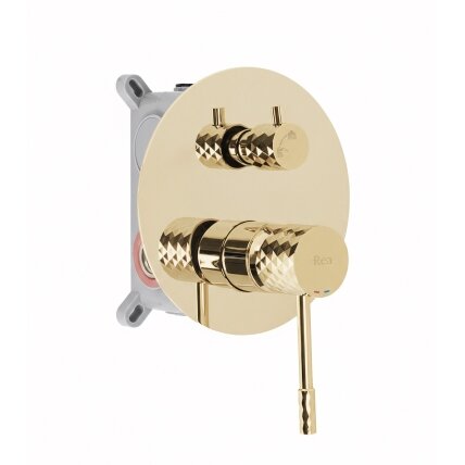 Lungo Diamond Gold juodas paslėptas dušo rinkinys + DĖŽUTĖ 3