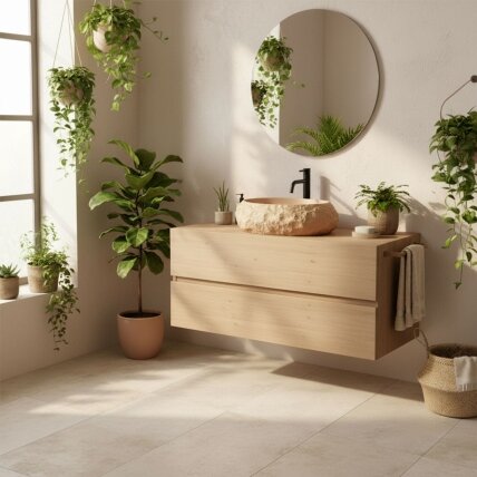 Mika Light Terracotta stalviršio praustuvas 2
